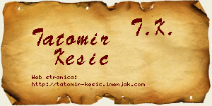 Tatomir Kesić vizit kartica